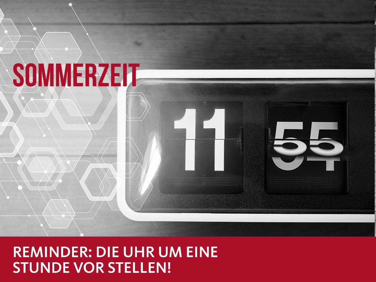 DISAG's tweet photo. Heute beginnt die Sommerzeit und das bedeutet: Zeit, die Uhren umzustellen! https://t.co/0FbcFNse0c