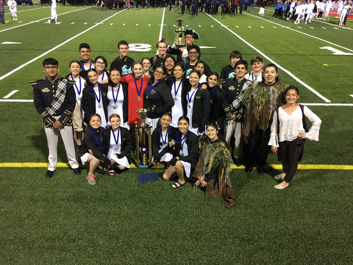 Congratulations Thunder Band!  The Band competed at the NCBA Championships and earned the following:

4th Place Novice Percussion
1st Place Scholastic Mace Drum Major Jericho Tejeda
Outstanding Performer Award Megan Humpal
Open Colorguard Champions

Great Job!  The Thunder Band: