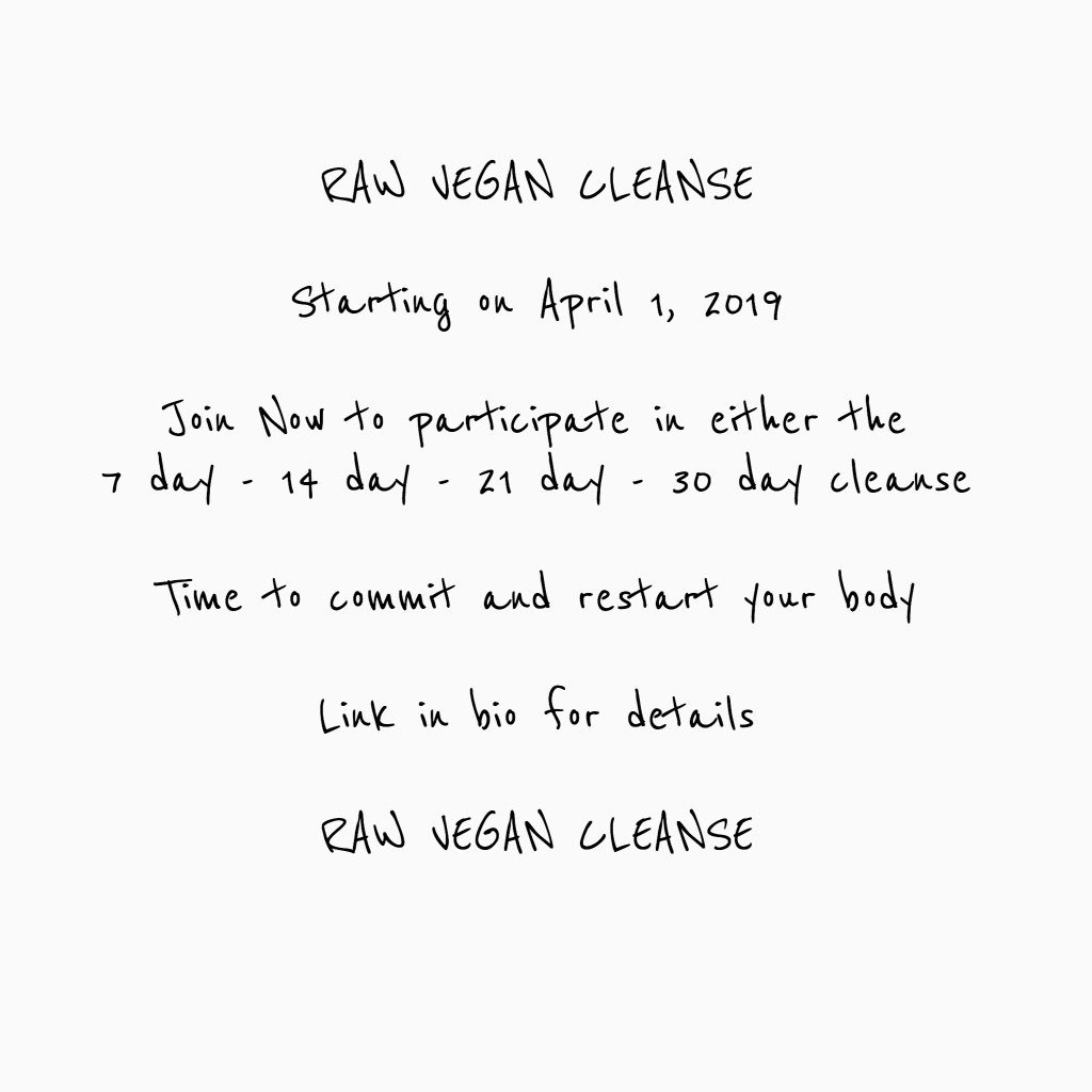 Aaudine1's tweet photo. Raw Vegan Cleanse Is ONE DAY Away. Pledge and take the challenge with me #rawvegan #cleanse #cleansing #detox #rawfood #rawfooddiet #rawfoodchallenge https://t.co/ZrGsNGG0fZ