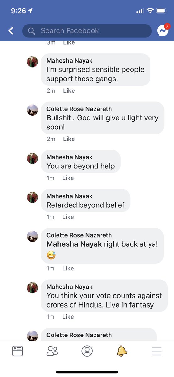colettenaz's tweet photo. This is my lecturer from SDM law college. Abusing on public form. I want to ask all the self proclaimed #chowkidars is this what u preach? #bigotry #facism ? Where is the democracy! Lord, #savemycountryfromthebigots https://t.co/xxXVliU9qQ