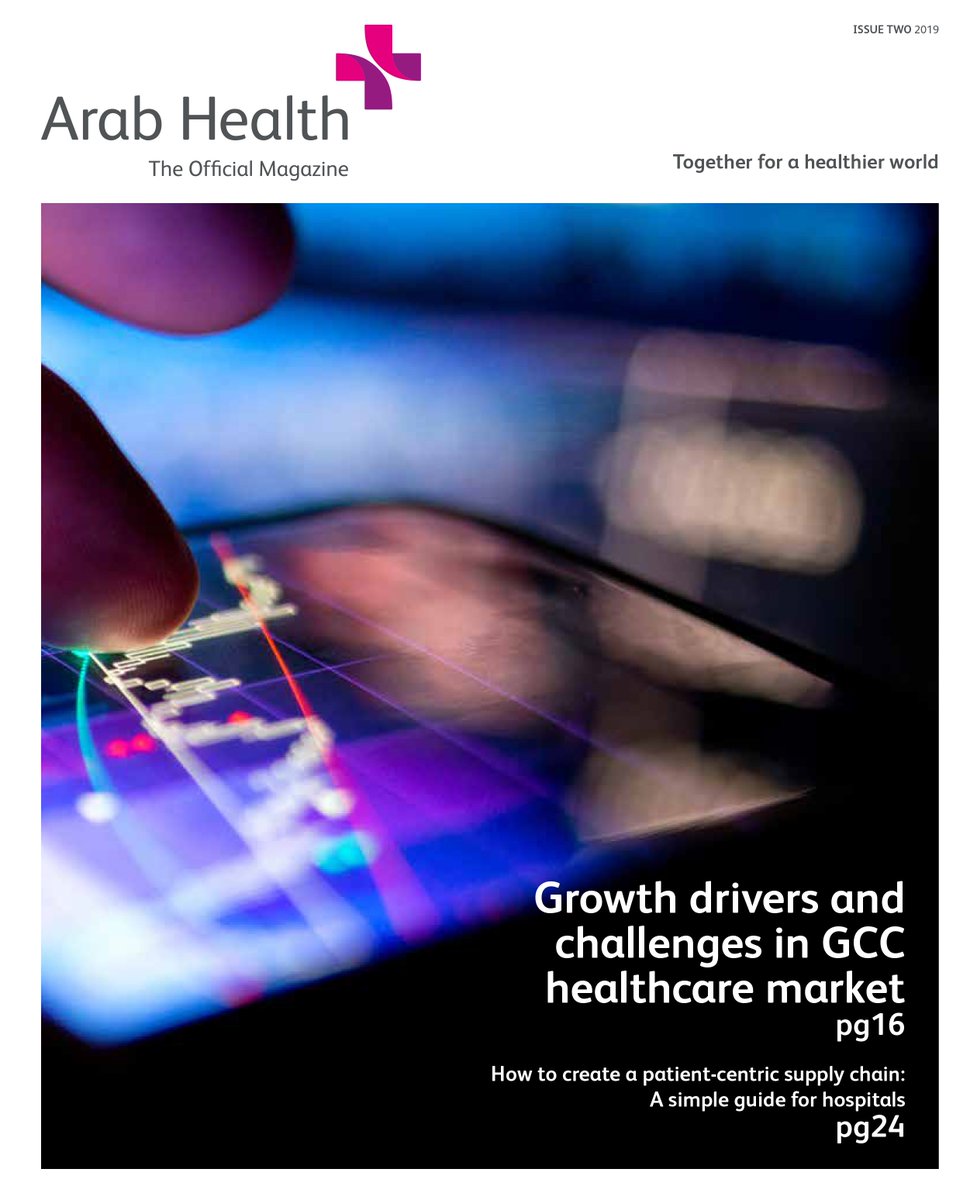 WHXDubai's tweet photo. Exciting news! Your favourite Arab Health magazine has its very own digital edition. The magazine includes topics like #AI, #healthcareInnovation, #PatientCentricity and much more. So sit back, relax &amp; get your #healthcare industry update today https://t.co/USEuHyYyeK
#AHMagazine https://t.co/9g7VuhcuwA