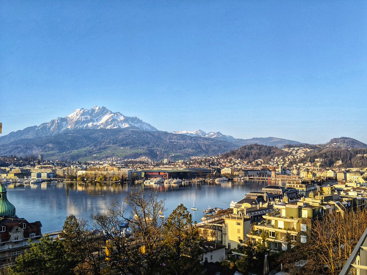 Morning terrace views from Switzerland!!🗻☀️ #travel #Switzerland