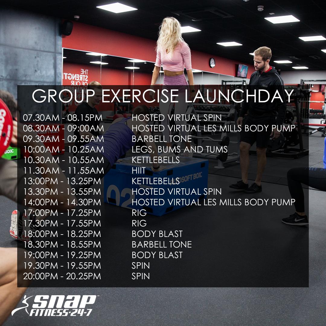 snapradstock's tweet photo. Who's joining us for our group fitness timetable launch? 

Non Members welcome, coffee morning, gym challenges including Thor's hammers, free product raffle and DJ in the evening. Plus a FREE drink with any sub or salad at Subway https://t.co/oCA8672K00