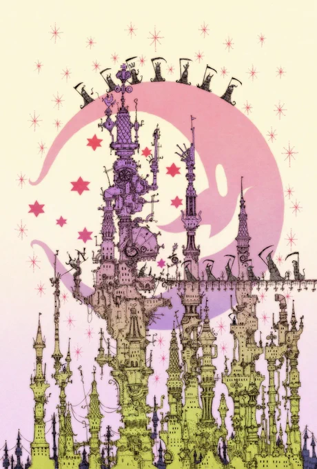 #平成最後に自分の代表作を貼る 
月とメカを描いてとりあえずここまで来た気がします。 