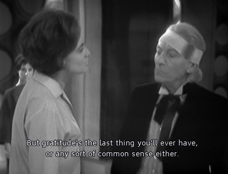 kcadventurers's tweet photo. ‘Do you realise you stupid old man, that you’d have died in the cave of skulls if Ian hadn’t made fire for you? And what about what we went through with the Daleks…’
Hartnell era- one scene per episode- ‘How dare you!’ #doctorwho #edgeofdestruction https://t.co/OI2o2oeXw1