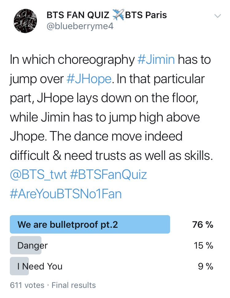 Bts Fan Quiz Pa Twitter In We Are Bulletproof Pt 2 Choreography Jimin Has To Jump Over Jhope In That Particular Part Jhope Lays Down On The Floor While Jimin Has