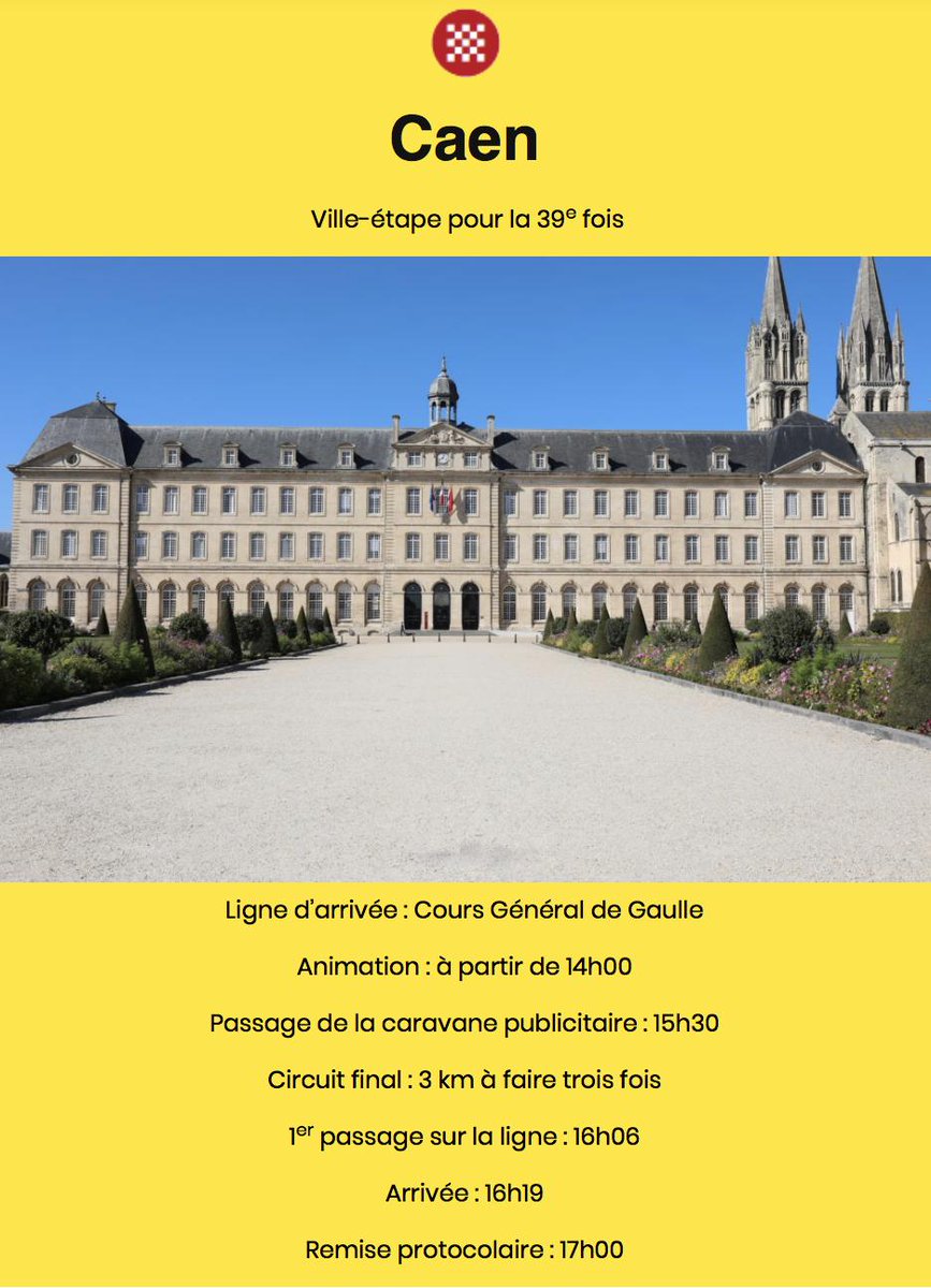 Ville De Caen On Twitter Le Tourdenormandie Arrive Aujourd Hui A Caen Venez Encourager Les Coureurs Lors Du Sprint Autour De La Prairie Et Du Passage De La Ligne Sur Le
