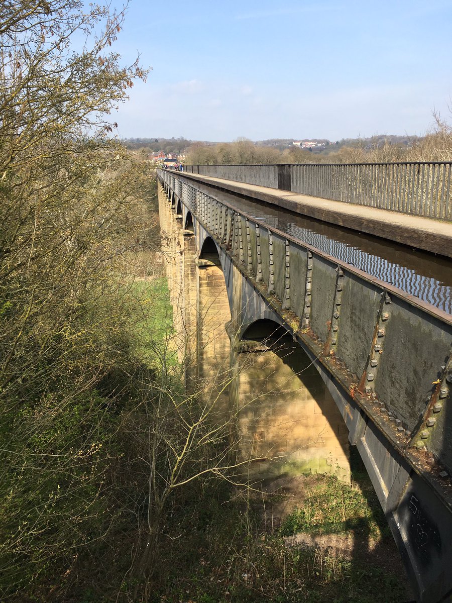HannahLincs's tweet photo. A walk over Thomas Telfords stream in the sky https://t.co/e0HeySKA5P