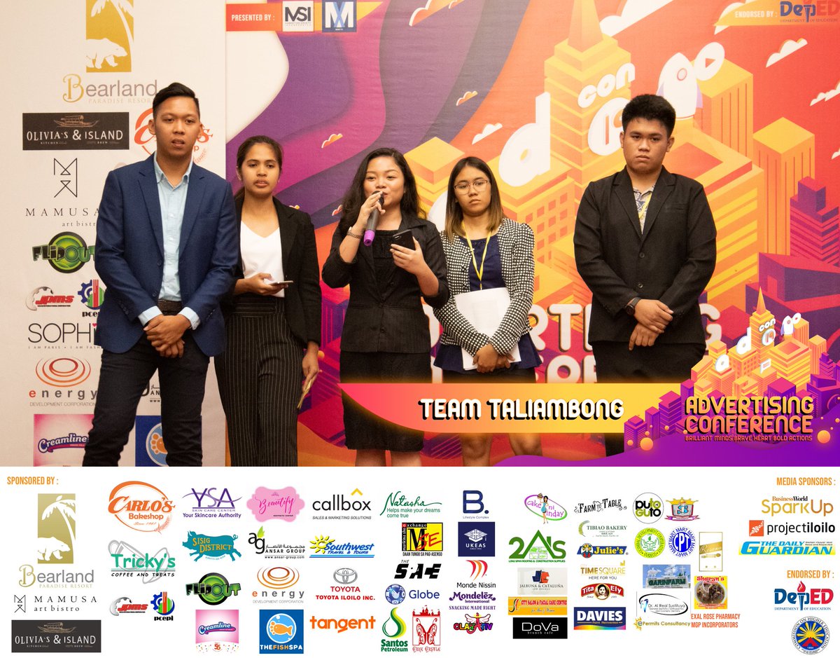 UPVADCON's tweet photo. What a bongacious presentation! TEAM TALIAMBONG! 🧡💜 #AdCon19 https://t.co/YQweLgMpkP