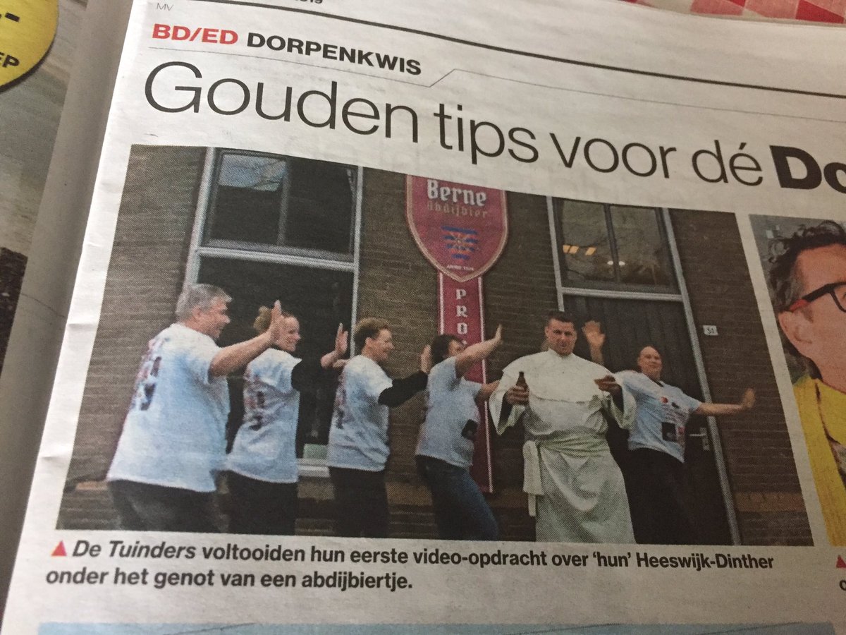 Nerveuze drukte voor aanvang van <a href="/BDEDdorpenkwis/">BD/ED Dorpenkwis</a> bij team de tuinders &amp; Co. Eer van Heeswijk-Dinther staat op het spel.
