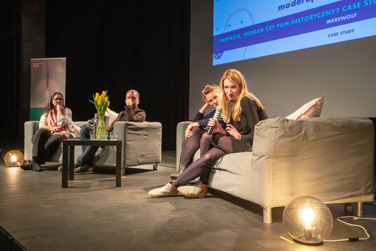 ScriptFiesta's tweet photo. #wilkołak już w kinach, my w #piątek rozmawialiśmy @KinoElektronik po seansie z reżyserem #adrianpanek i producentkami #balapolis #polskiekino #scriptfiesta https://t.co/lMzq1OcNFP