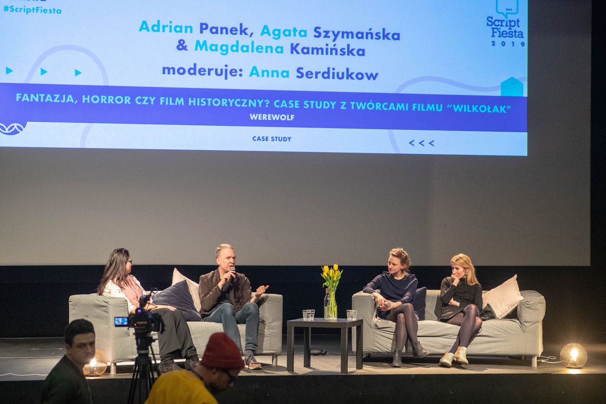 ScriptFiesta's tweet photo. #wilkołak już w kinach, my w #piątek rozmawialiśmy @KinoElektronik po seansie z reżyserem #adrianpanek i producentkami #balapolis #polskiekino #scriptfiesta https://t.co/lMzq1OcNFP