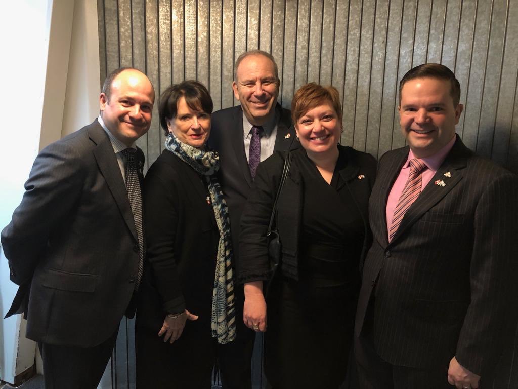 GaliBaram's tweet photo. Canada gives a warm welcome to @PresidentRuvi Rivlin, with a bit of spring snow. Thanks, Chief of Protocol in Ottawa @StewartRWheeler and Chief of Protocol in Ontario @JSauveFS, for providing the full Canadian experience! 🇨🇦🇮🇱❄️ @IsraelinToronto @IsraelinCanada @CanEmbIsrael https://t.co/BPnojAwnRR