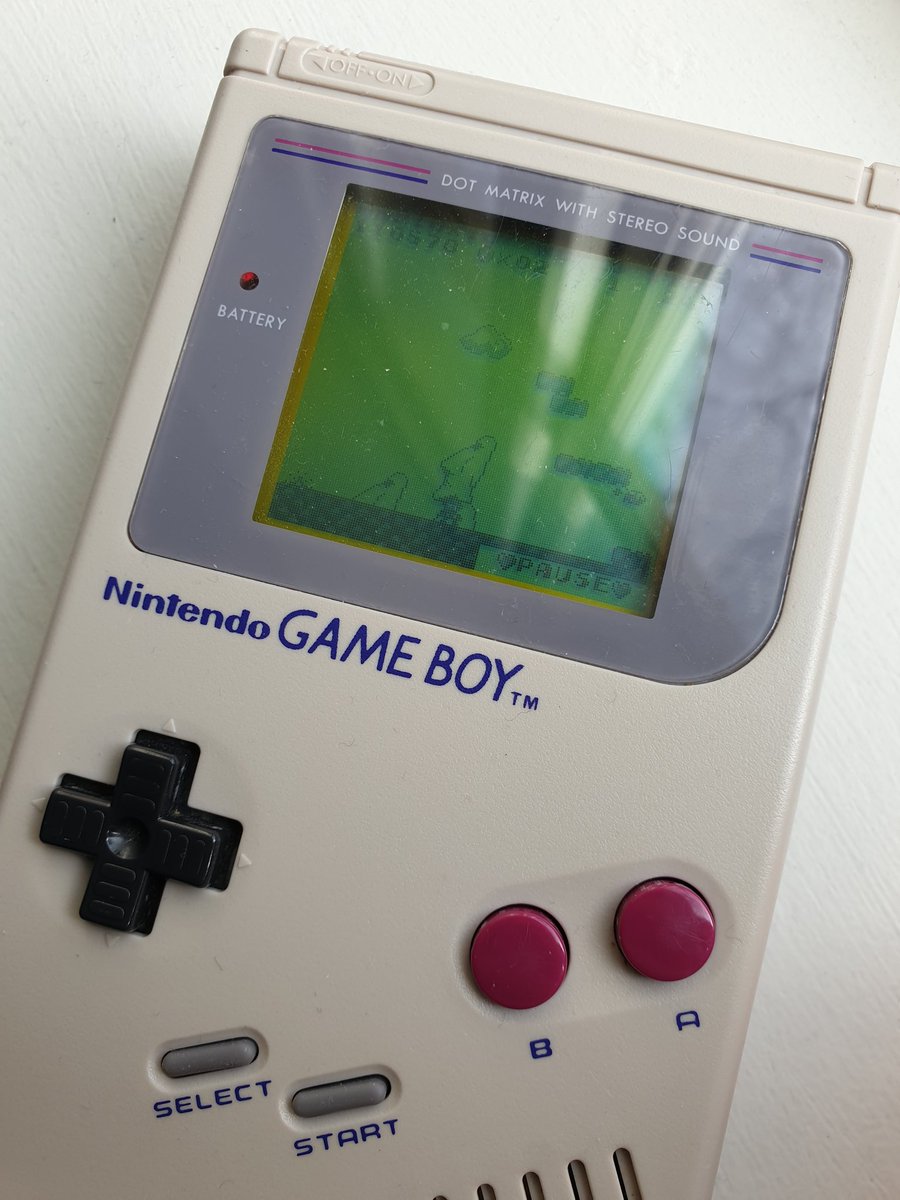 CGDMattWilson's tweet photo. Having to leave the Game Boy on while we go to the circus because you save your game. Hope the battery holds out. https://t.co/Udb3Uz4Hua