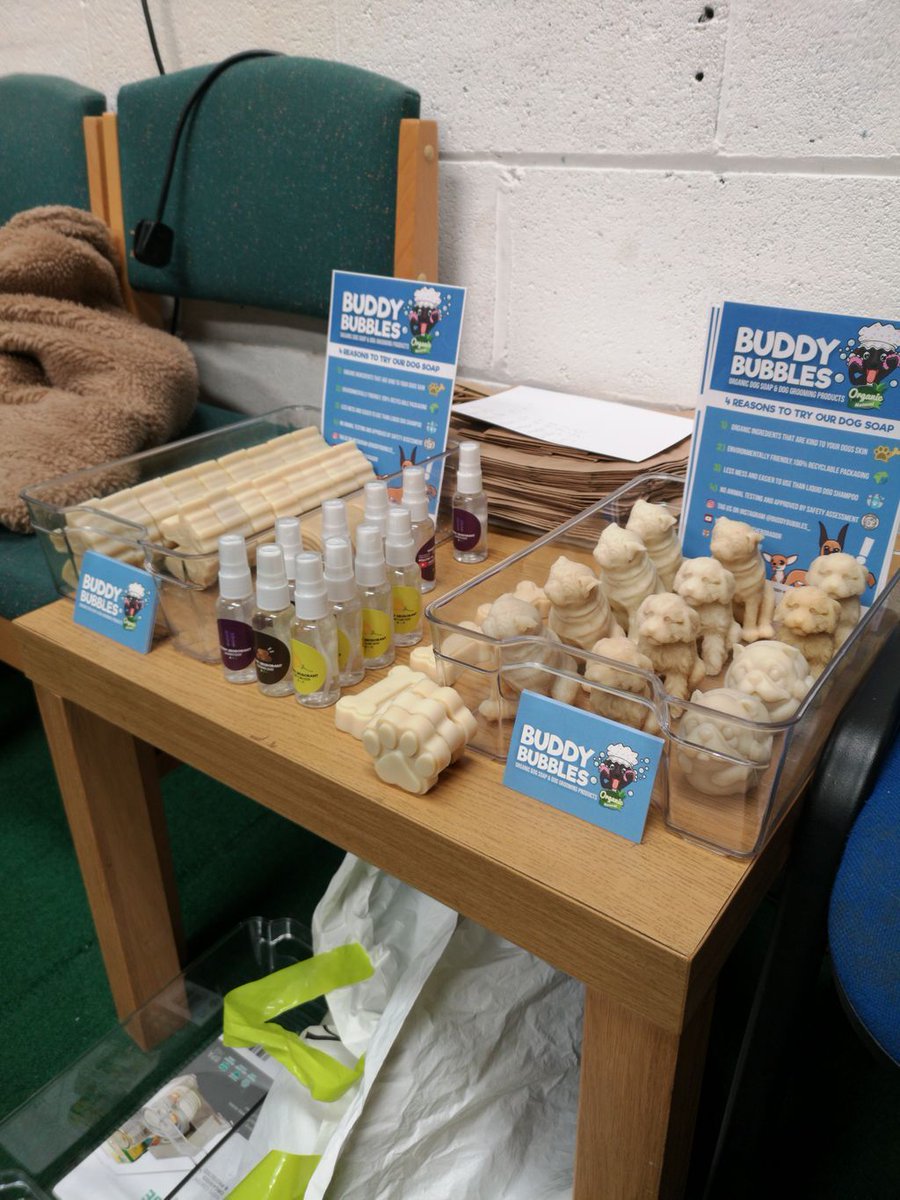 BuddyBubbles_'s tweet photo. Little shop set up at K9 Academy in North Shields 👌🏪
Was lovely speaking to all the dog owners and trainers at the venue ❤️
Be on the look out for us around the North East #buddybubbles 😘 https://t.co/2jPJT5wJjI