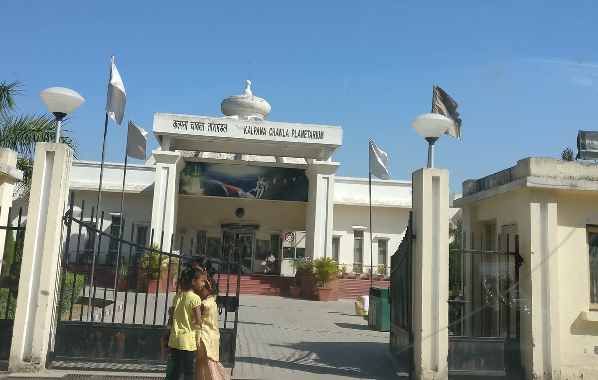 And finally we ended the trip with a visit to a planetarium dedicated to India's first woman astronaut Kalpana Chawla who hailed from Karnal, Haryana.