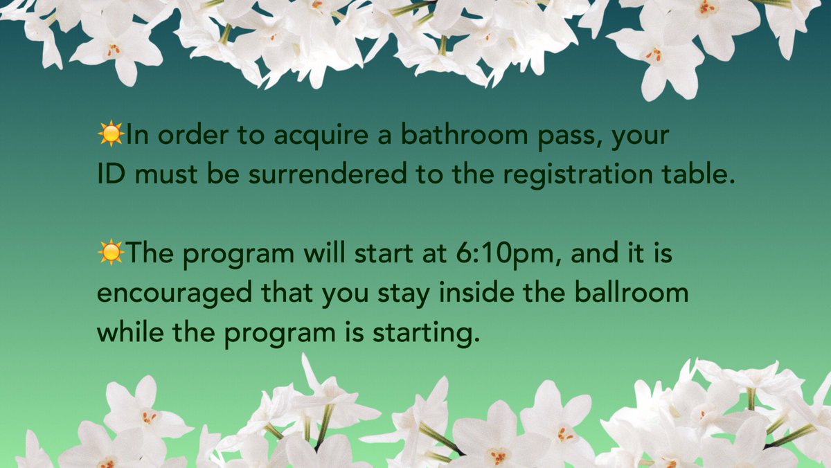 Halina2019's tweet photo. (1/2) Can you believe it 😳? Ball is happening in less than 24 hours ⏳☄️!!

But before that, here are some quick general reminders 🎙📝 including the table photos📸, the buffet system 🍽, and the photobooth🎞. https://t.co/b7H7bXwjKp