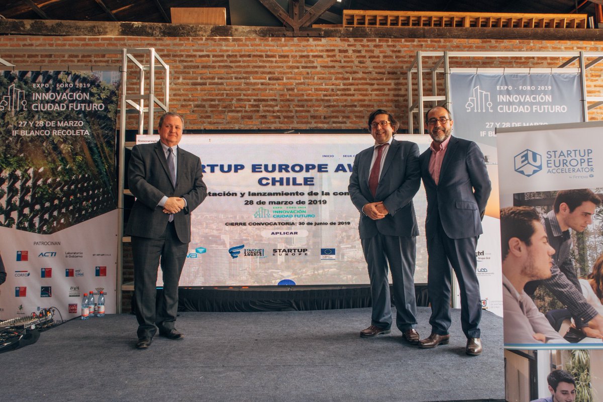 📣📣📣La Fundación Finnova lanza Start Up Europe Awards Chile en el <a href="/CiudadFuturo_/">Innovación Ciudad Futuro 2019</a>  La iniciativa promoverá la colaboración público–privada en el sector de las ciudades inteligentes UE-Chile. <a href="/StartUpEU/">Startup Europe & Innovation Radar</a> <a href="/StartUpEUAwards/">StartUp Europe Awards</a> Toda la información 👉 bit.ly/2FKWuG4 #smartcities