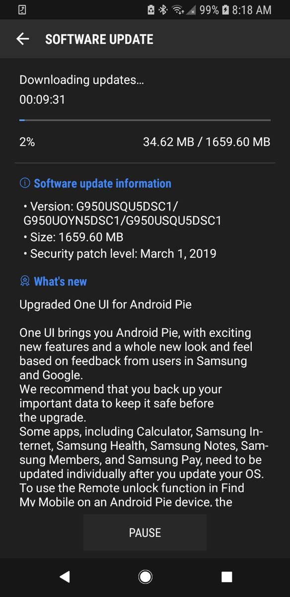 moejoeVR's tweet image. #SamsungGalaxyS8 #samsung #androidp #metropcs #finaly #update #ota