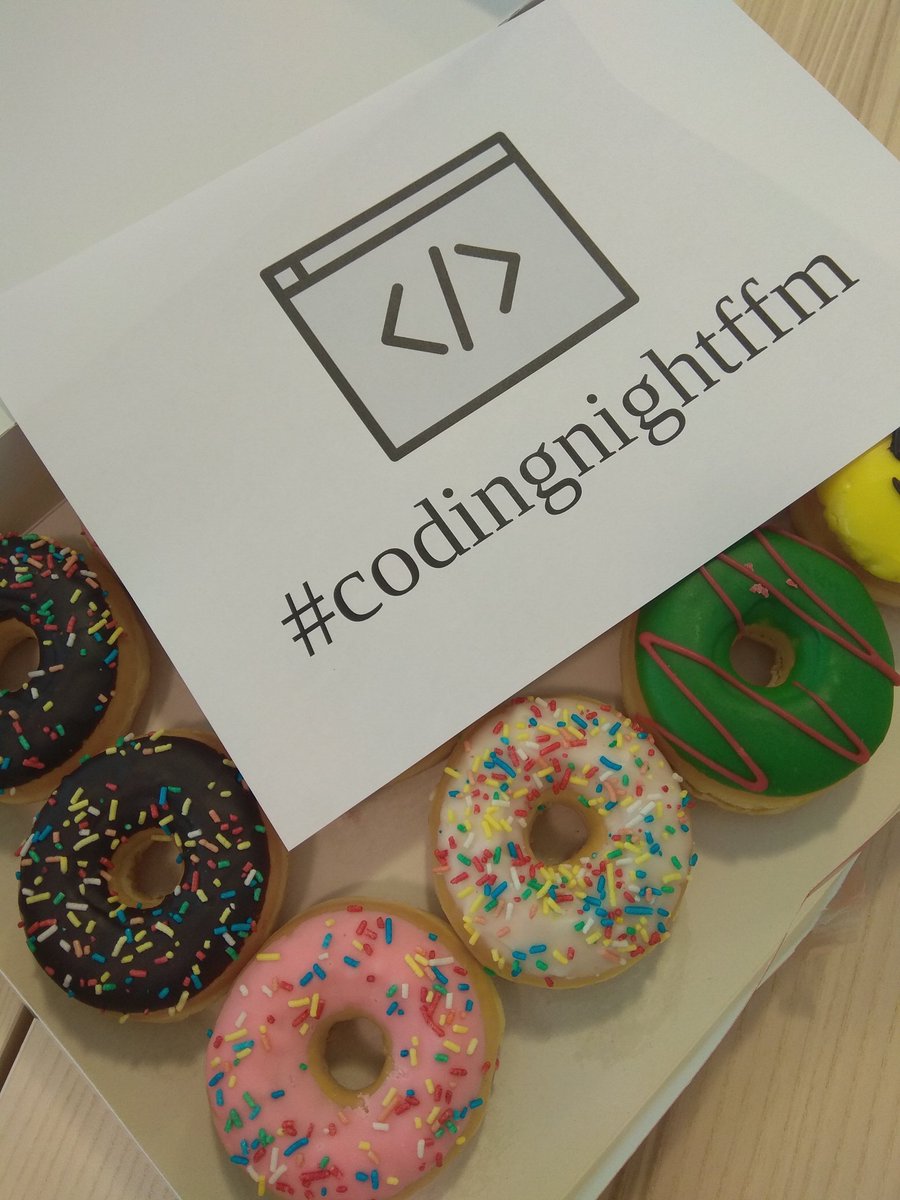 codingnightffm's tweet image. The next #codingnightffm hangout is today! Join us to code, talk and have a donut. ๐๐ฉ๐ป๐