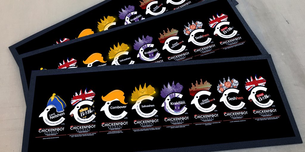 Some bar runner eye candy for you. Soon to be seen gracing the bar of <a href="/bestpubinworld/">BarleyMowPub</a>