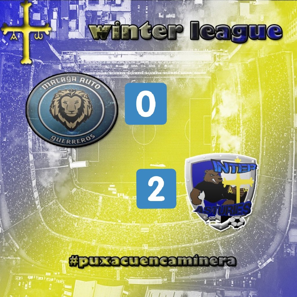 Y no menos importante ya lo decíamos ayer.
La #WinterLeague nos llevamos la victoria como broche final a la noche de fútbol.
Ante un equipo que no puso las cosas muy difíciles.
Desearles suerte en lo que queda de liga a #MalagaAuto.
