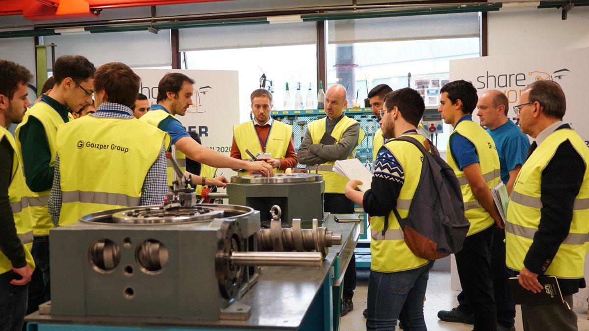 goizpergroup's tweet photo. The partner companies of the European project @Sharework_EU @EU_H2020 have visited @goizpergroup facilities in Antzuola, in the Basque Country.

In the project a #CollaborativeRobot is being developed for a greater #efficiency, guaranteeing human #security. https://t.co/meSsZwrAP5