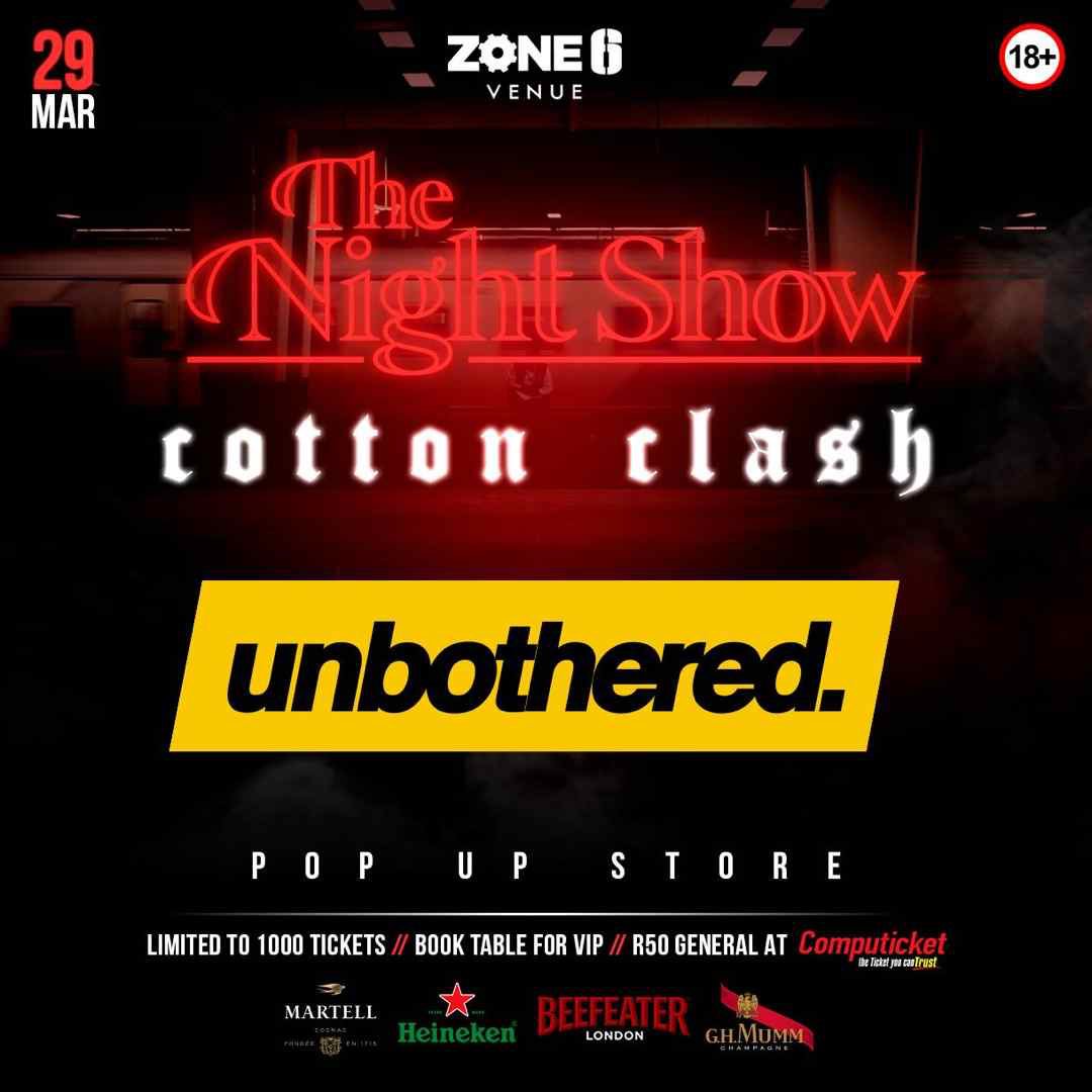 Unbothered_SA's tweet photo. Come get the Brand that like to see you look good @Zone6Venue Tonight https://t.co/SROa0XRM2c