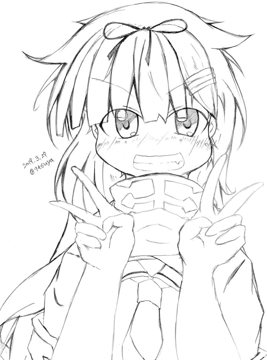 #艦これ版深夜の真剣お絵描き60分一本勝負
#艦これ版真剣お絵描き60分一本勝負_20190329

夕立 