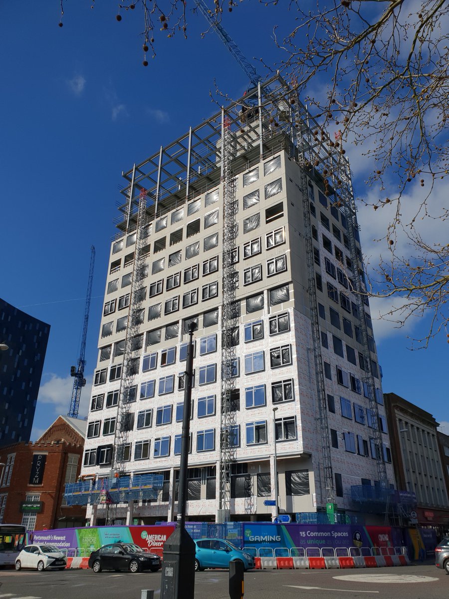 MaithDesign's tweet photo. Our Stanhope House Portsmouth PBSA development is progressing well for @CrosslaneGroup  with @R_G_B_Group @ShearDesign2 @rhomco. #Portsmouth #studentresi #maithdesign https://t.co/trPMHlqqYd