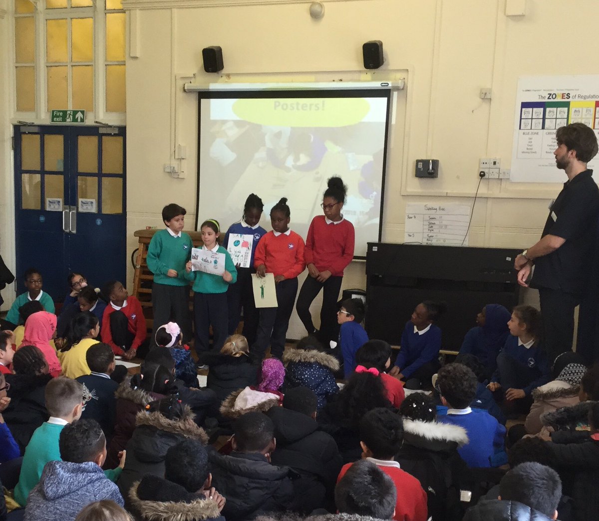 LarkHallPrimary's tweet photo. Green Team did a great job planning and leading an assembly summing up their work with @Lambethsustrans @sustrans
on air pollution yesterday! 🌳🚴🏾♀️ #lhstu #lhgreentean #lhcake https://t.co/4wMDgHv1t1