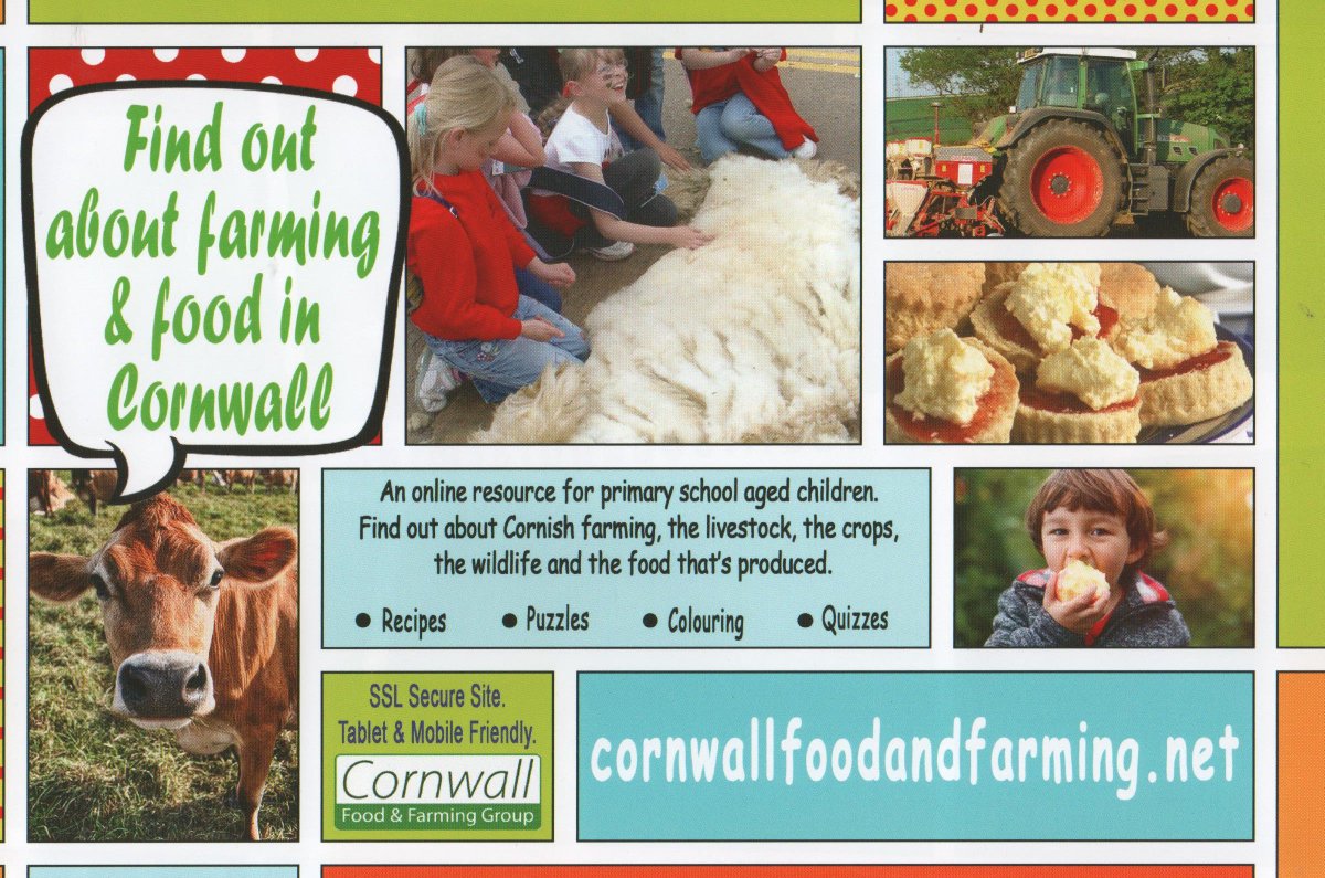 CornwallFandFG's tweet photo. CFFG's on-line resource for primary schoolchildren all about Cornish farming and the food it produces has had a makeover. https://t.co/Eemn2hRP5B is now tablet- and mobile-friendly but still full of info and fun. #cornishfarming #education #cornishschools https://t.co/DZWASZxWL3