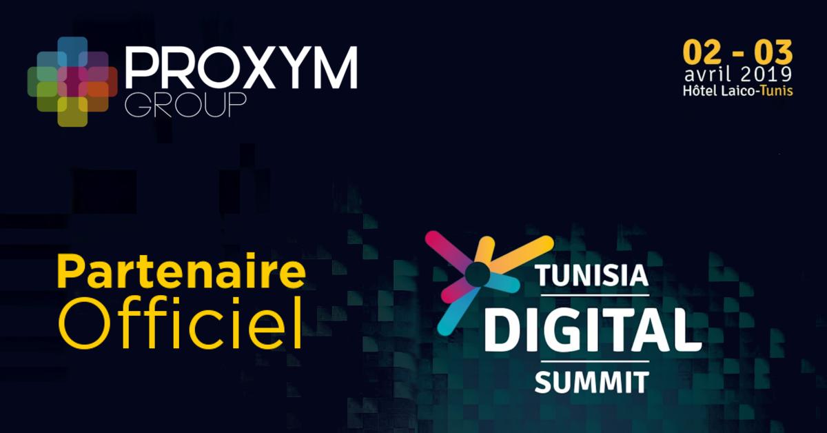 ProxymGroup's tweet photo. Nous sommes fiers de participer à la 3ème édition de Tunisia Digital Summit #TDS2019 en tant que #PartenaireOfficel.
Une #Big annonce de la part de Proxym sera dévoilée lors de la première journée. #RDV la semaine prochaine à l'hotel Laico Tunis ! #StayTuned #YourDigitalWings https://t.co/bzgQ0nRJ12