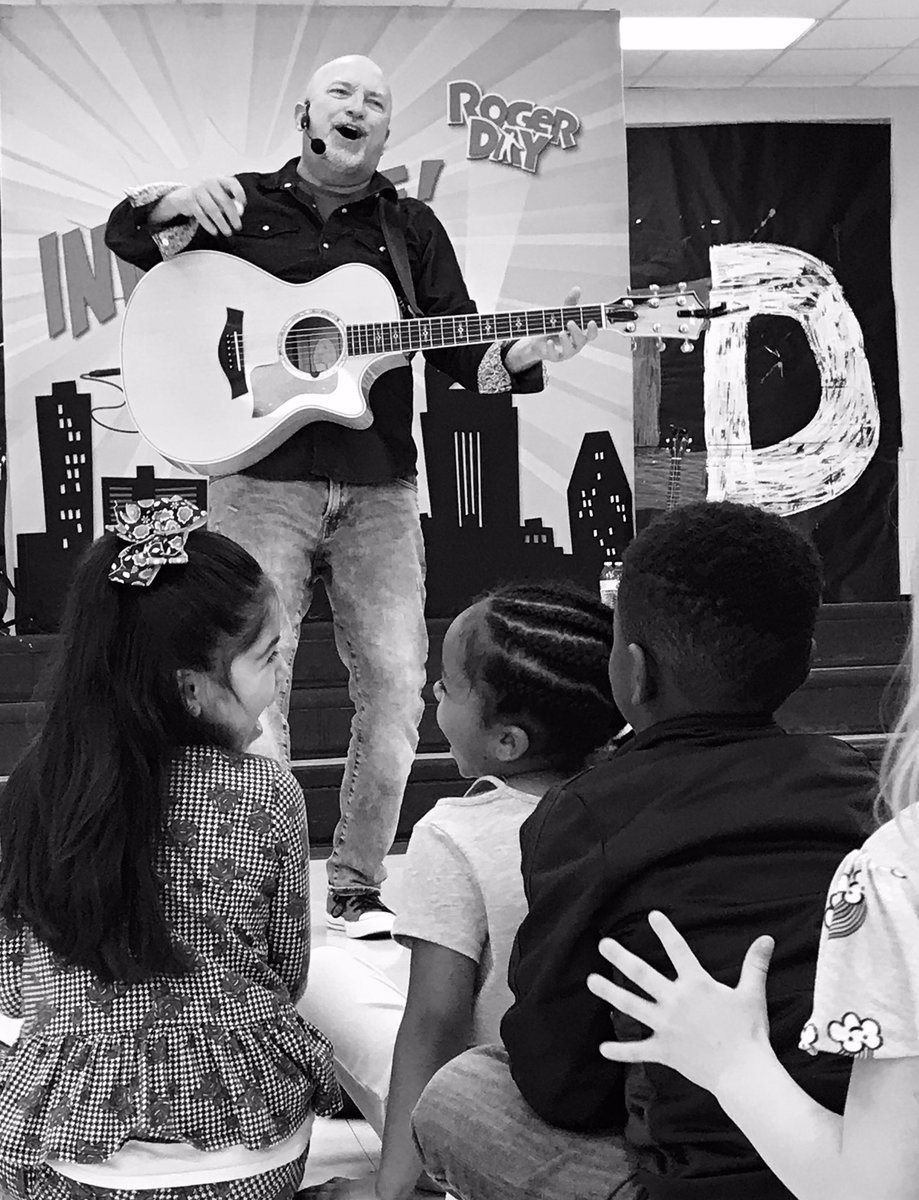 MarshvilleESNC's tweet photo. Students rocking out with @RogerDayKidSong assembly this morning! Getting excited about reading @MarshvilleES_NC! @UCPS_MonroeNC @UCPSFamilies @Renee_McKinnon1 @AGHoulihan https://t.co/vtcfykGpr9
