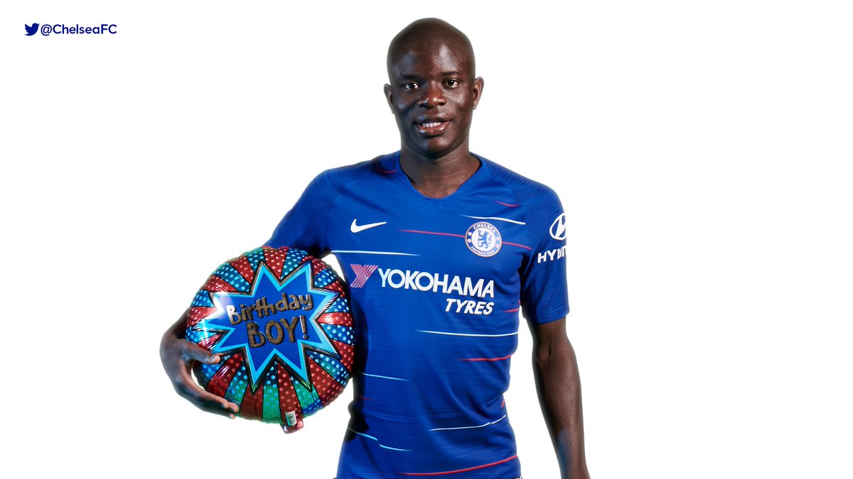 ChelseaFC's tweet image. Happy birthday, @nglkante! 🎈