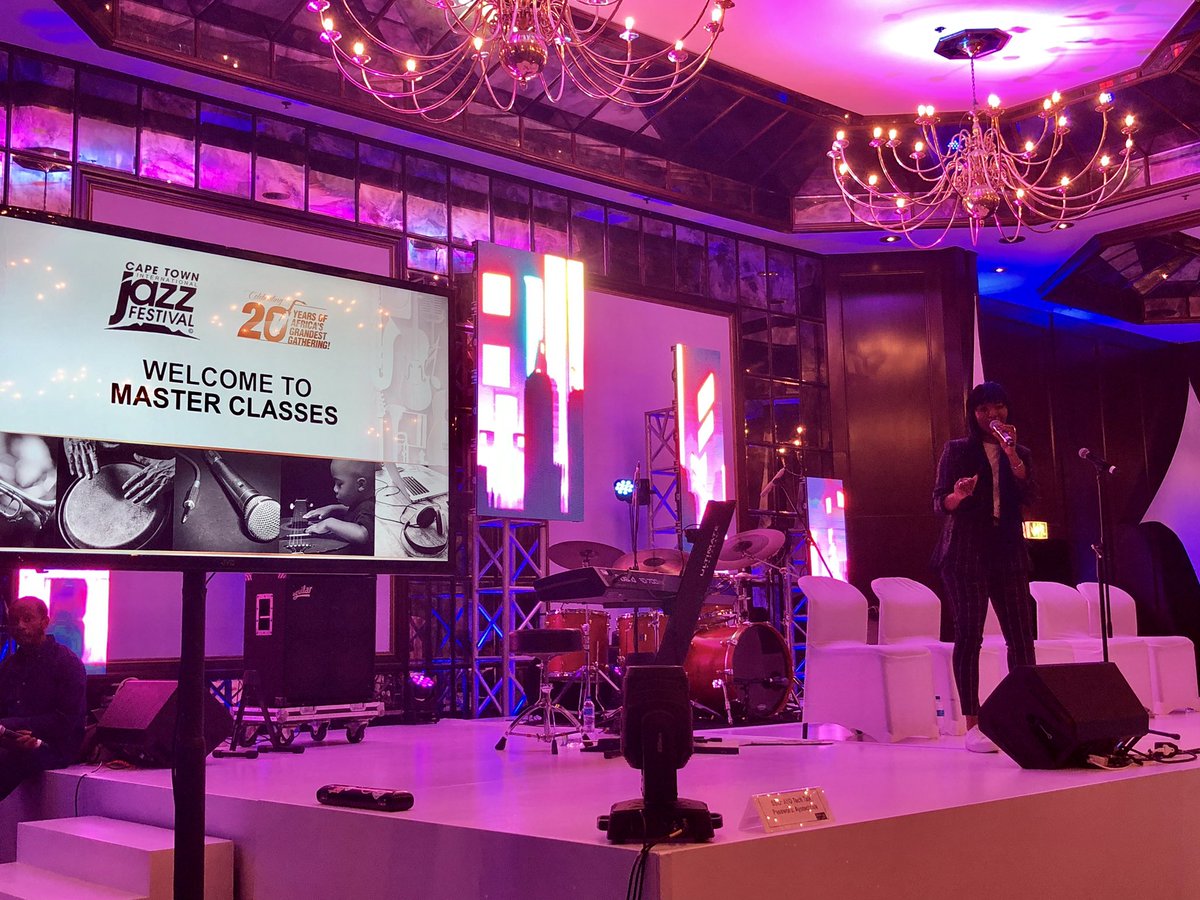 chane_12c's tweet photo. @MsKaySos Opening up for @blackearthmuse’s Master Class Workshop at the Cape Sun Hotel.

#CTIJF2019
#20thCelebration https://t.co/yC2smJb5On