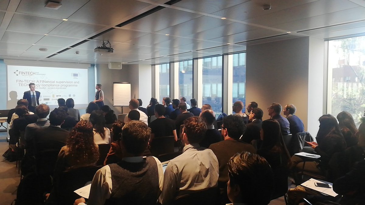 Fin-Tech Risk management HO2020 project. Today a great group of coders gathered for the first hands-on workshop on AI for risk management organized by <a href="/modeFinance/">modefinance</a>. <a href="/FintechDistrict/">Fintech District</a>