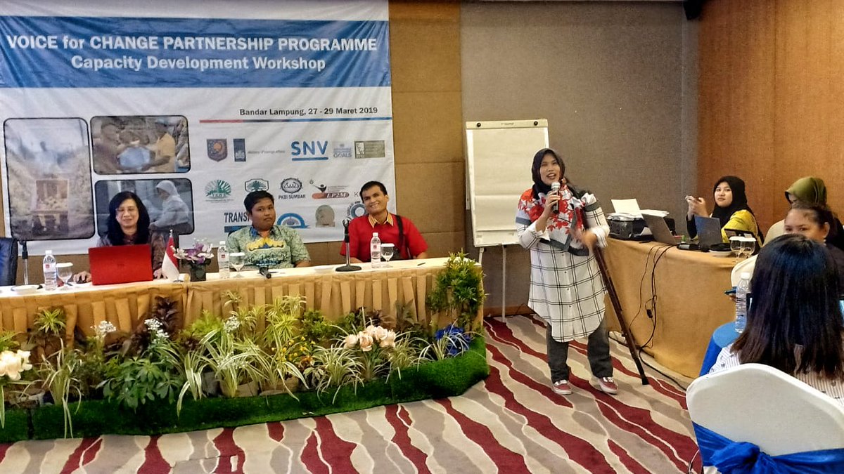 “Most people think that people with #disability are far away and viewed as beneficiaries only. Why people with disability want to do activities like others? Because we are all human and everyone of us has potency!,” Nurul from <a href="/SAPDAJogja/">Sentra Advokasi Perempuan, Difabel & Anak (SAPDA)</a>. #V4CP <a href="/SNVIndonesia/">SNV Indonesia</a> <a href="/SNVworld/">SNV - find us on Bluesky as snv.org</a>