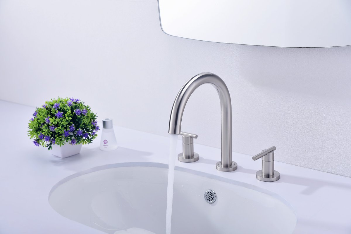 bath_etel's tweet image. 2515 Brush Nickel bathroom faucet, authoritative certification. Product warranty for 10 years. Learn more: amzn.to/2FdFabc