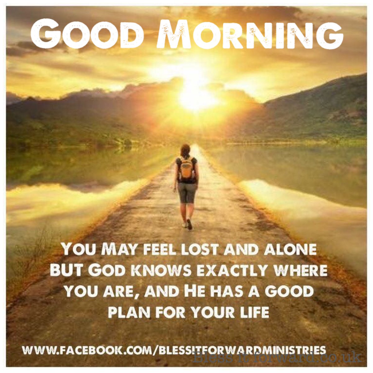 Blessit4ward's tweet photo. Good morning lovely everyone’s, just wanted to remind you, you are never lost or alone, #Godknows exactly where you are, and he knows the good plans he has for your life, plans to prosper you and not to harm you, plans to give you #hope and a future. #Jeremiah29v11 💕☺️ https://t.co/fbSizJIySK