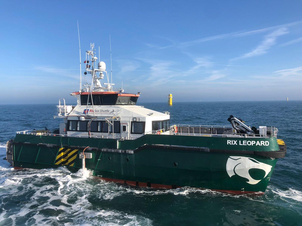 Great picture of Rix Leopard working on Hornsea One Wind Farm.
