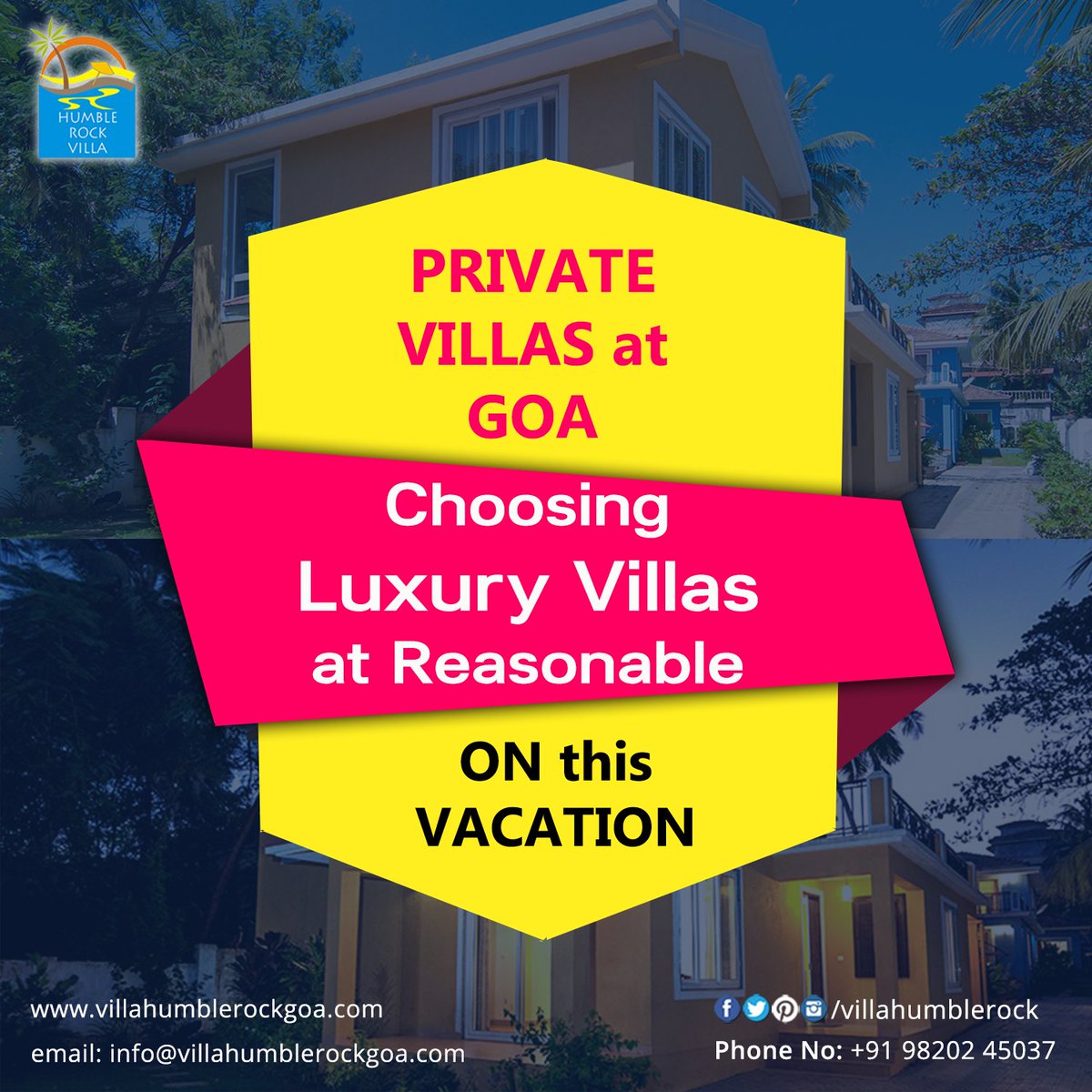 villahumblerock's tweet photo. Check out this best and Affordable Luxury Private Villas at GOA for Group, Family or Couple.
Have a look at https://t.co/NNojPuNcMj
#HoneymoonResort #HoneymoonHotel #BeachResorts #VillainGoa #CandolimBeach #CalanguteBeach #BookVillas #Travel #BookHotel #HotelinGoa #ResortinGoa https://t.co/ro0xOWeepm
