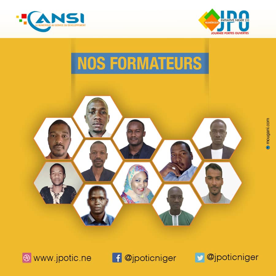 AnsiNiger's tweet photo. Nos formateurs sont de retour rien que pour vous avec tout leur savoir-faire et leur pédagogie pour vous initier et vous perfectionner 👌🏾au #numérique lors de la journée portes ouvertes du Samedi 30 Mars 2019.
Cc @ANSINiger @JPOTICNiger
#NigerRising #Education4Dev #Digital4Dev https://t.co/5CiqVLgYGa