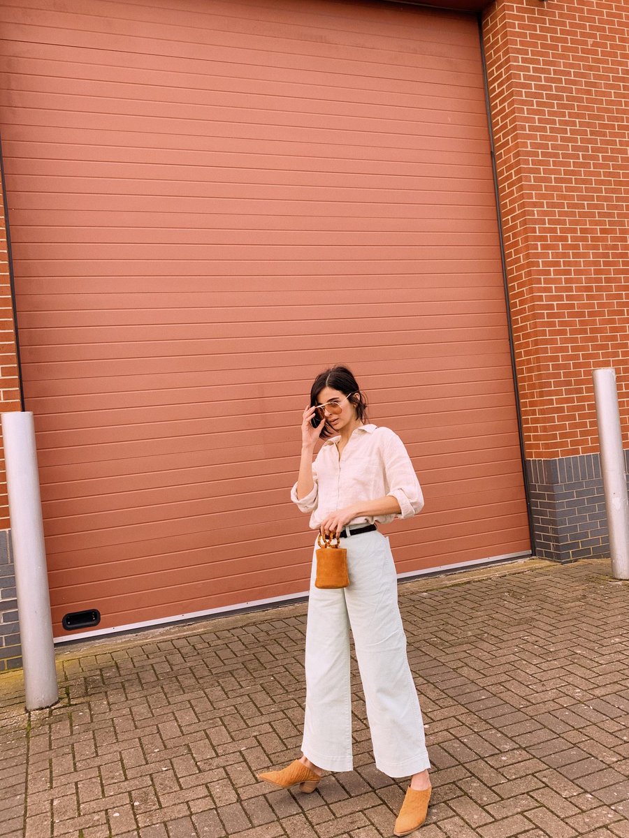 high rise wide leg crop gap
