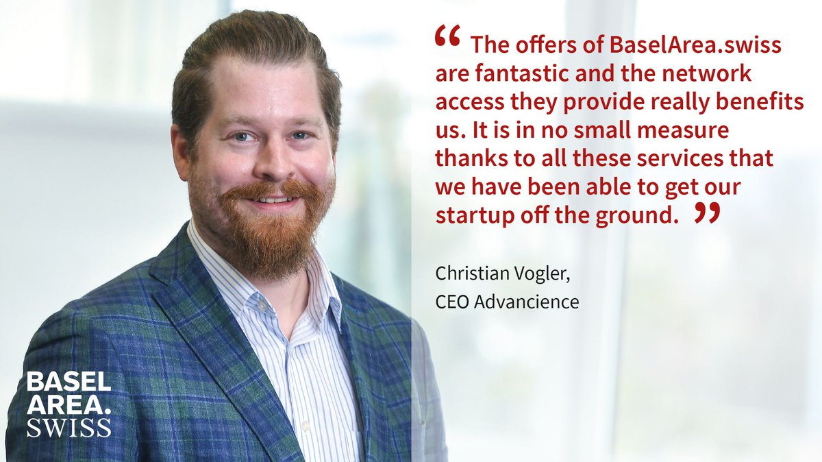 "The offers of @BaselAreaSwiss are fantastic and the network access they provide really benefits us." sais Christian Vogler, CEO Advancience. Find out more here:
buff.ly/2V1i6TF @advancience <a href="/cosmos_dude/">Christian Vogler</a> #BaselArea