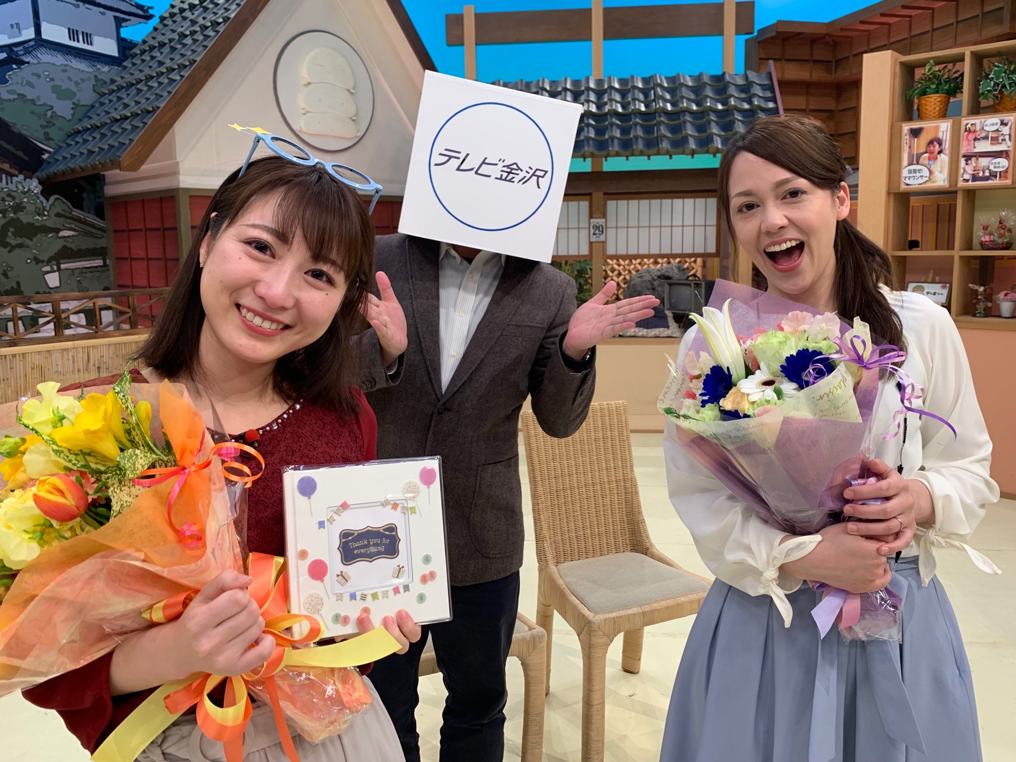 Twitter 上的 テレビ金沢 花のテレ金ちゃん 吉道アナと小田島アナが今日で番組卒業です ノd 小田島さん テレビ金沢を離れてもますますの活躍を期待しています 吉道さんは4月からも引き続きニュース担当としてよろしくお願いします 吉道