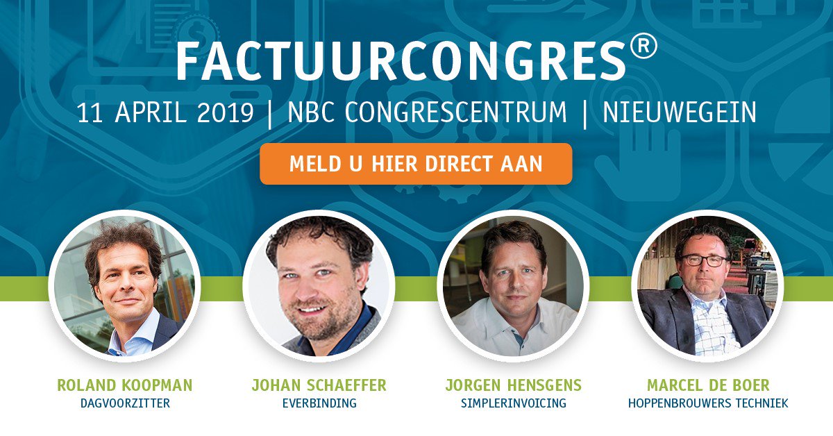 Het Factuurcongres en <a href="/s_invoicing/">Simplerinvoicing</a> bundelen de krachten! Voorzitter Jörgen Hensgens zal het <a href="/factuurcongres/">Factuurcongres</a> openen en verschillende Simplerinvoicing participanten zullen aanwezig zijn om met u de volgende stap te zetten in e-facturatie. Lees meer op: factuurcongres.nl