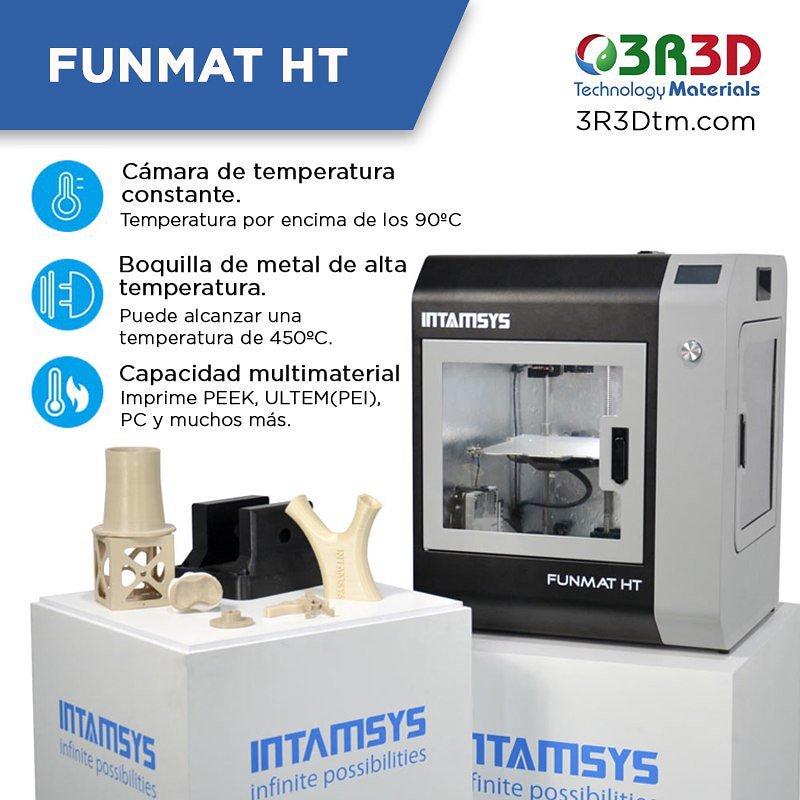 3R3DTechMat's tweet photo. Si necesitas una #Impresora3D capaz de imprimir materiales de altas prestaciones, apunta : #FunmatHT de @intamsys_3d . Temperatura de ambiente constante y capaz de imprimir materiales que otras impresoras no pueden.
Descubrela aquí :
https://t.co/8guPjz2iuf
#FelizFinde
#intamsys https://t.co/uS1LN21Icv