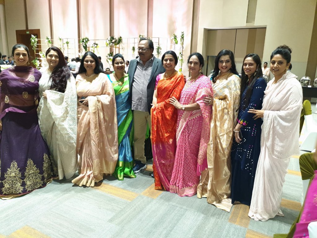 realchitramala's tweet photo. #aashrithadaggubati wedding reception - https://t.co/Ii772YgP52 https://t.co/KeHHUUaNIl