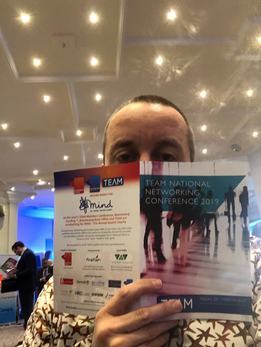 Ready for the TEAM conference. Looking forward to speaking later. #JobsAtTEAM